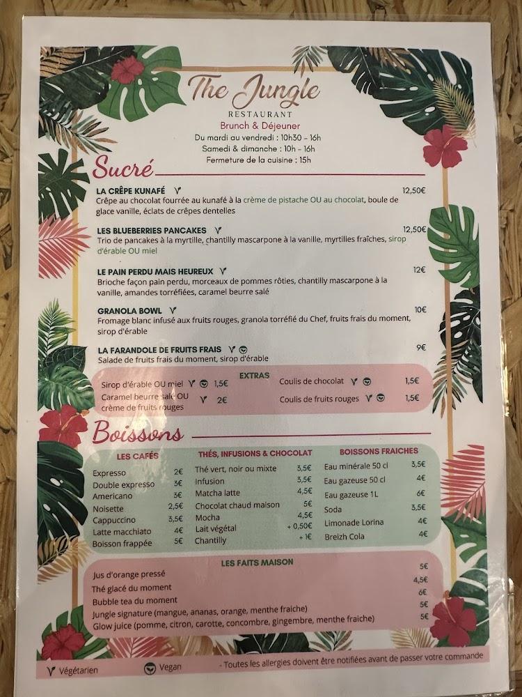 The Jungle Restaurant - Menu Image 4